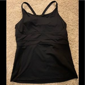 Manduka tank top with built in bra